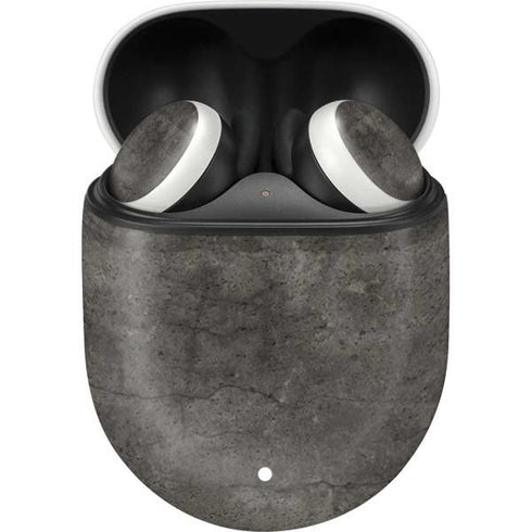 Dark Iron Grey Concrete Google Pixel Buds Skin